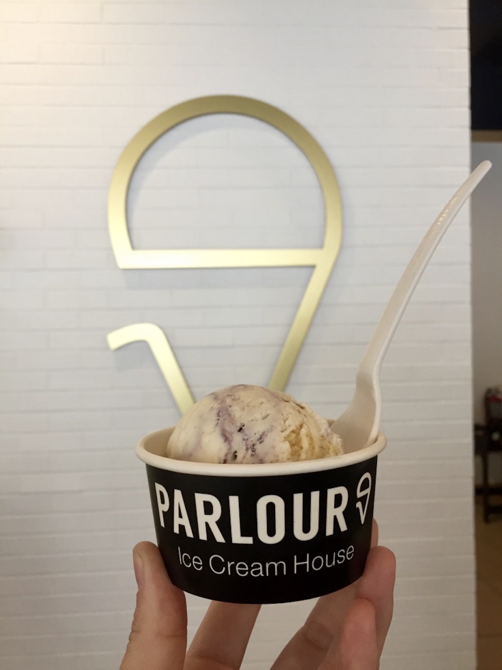 Cup of ice cream at Parlour Ice Cream in Sioux Falls, South Dakota