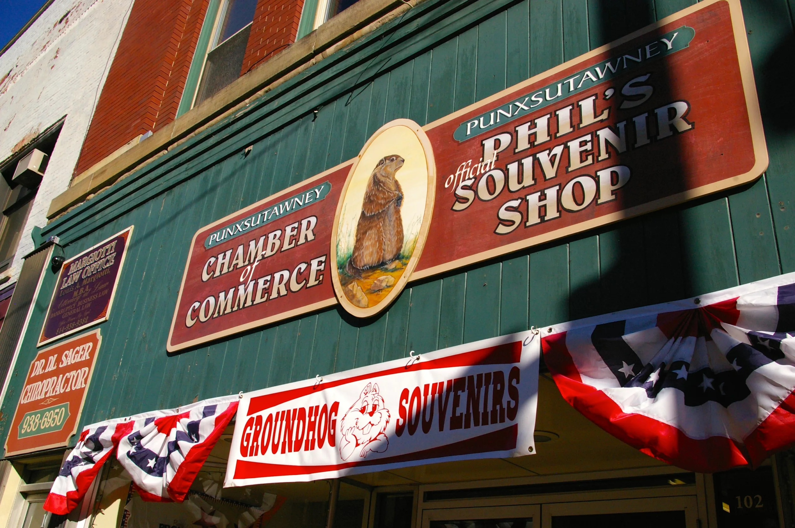 Exterior of Punxsutawney, Pennsylvania Chamber of Commerce