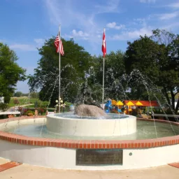 Little Mermaid Fountain in Kimballton, Iowa
