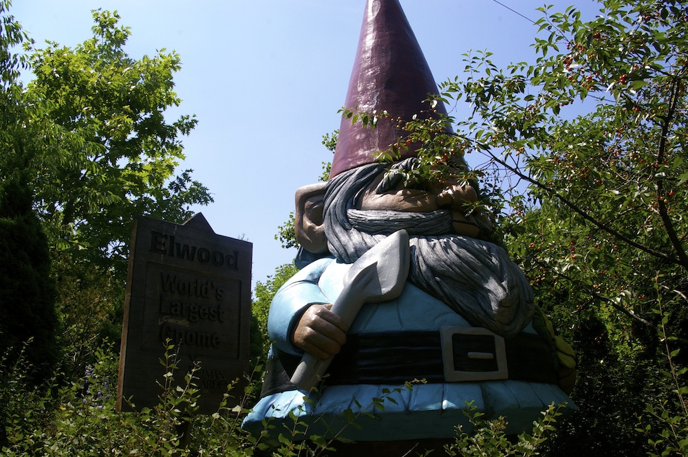 Elwood the World's Largest Concrete Garden Gnome at Reiman Gardens in Ames, Iowa