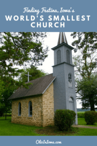 While it may not be the actual smallest church, the World's Smallest Church near Festina, Iowa should be a stop on your next road trip. #Iowa #WorldsSmallestChurch #RoadTrip