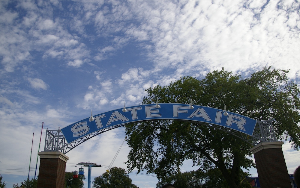 State Fair sign at the Minnesota State Fair in St. Paul, Minnesota