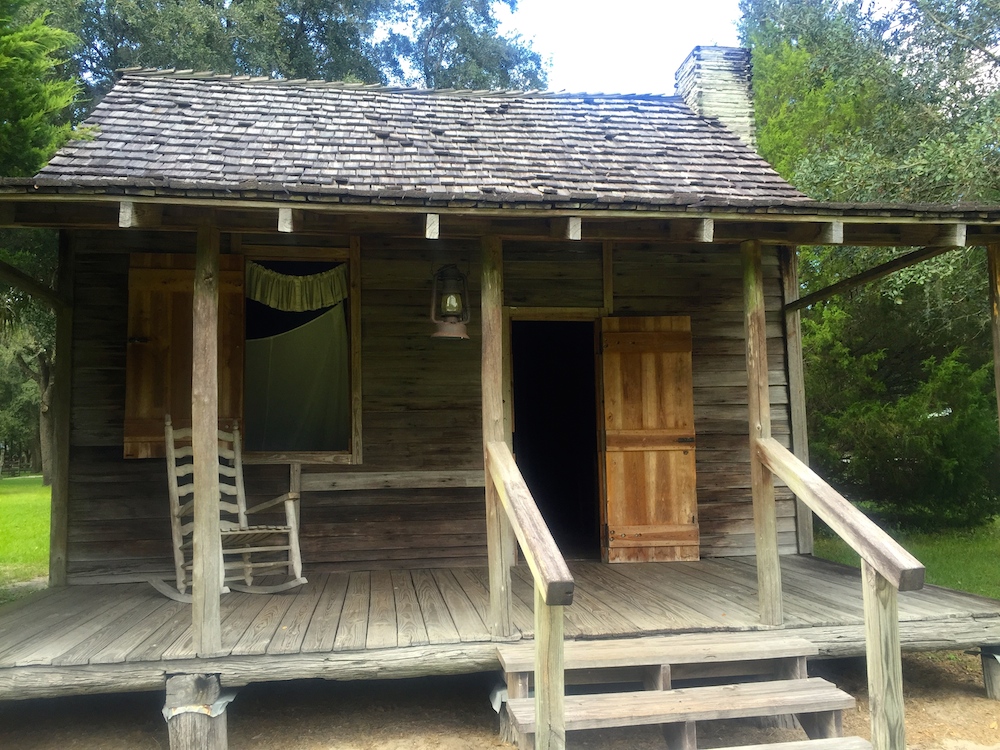 Replica cabin at Fort Christmas in Christmas, Florida