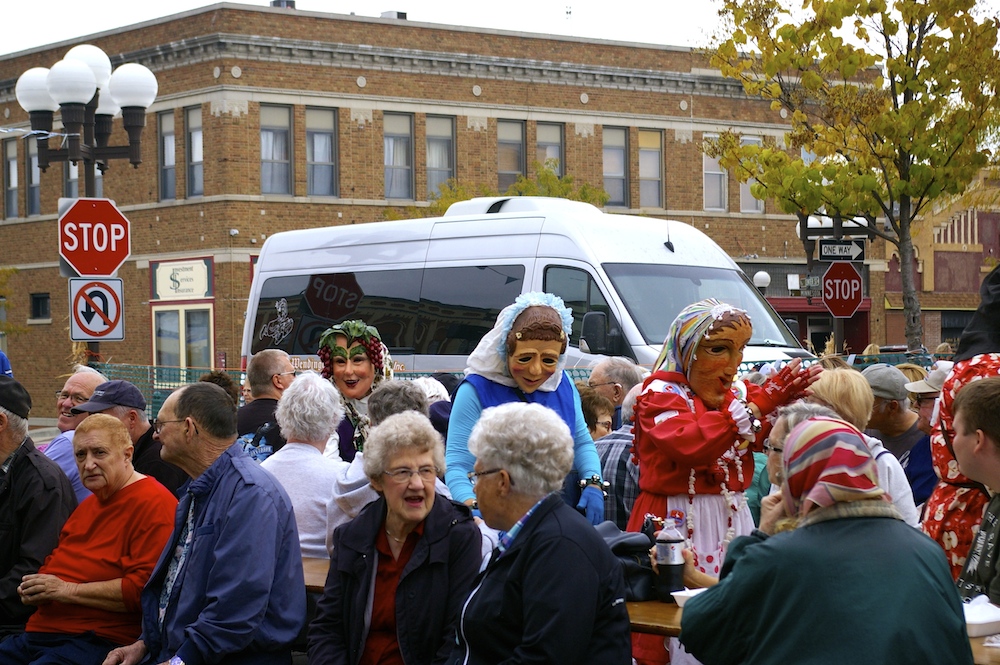 Narren of New Ulm during Oktoberfest in New Ulm, Minnesota