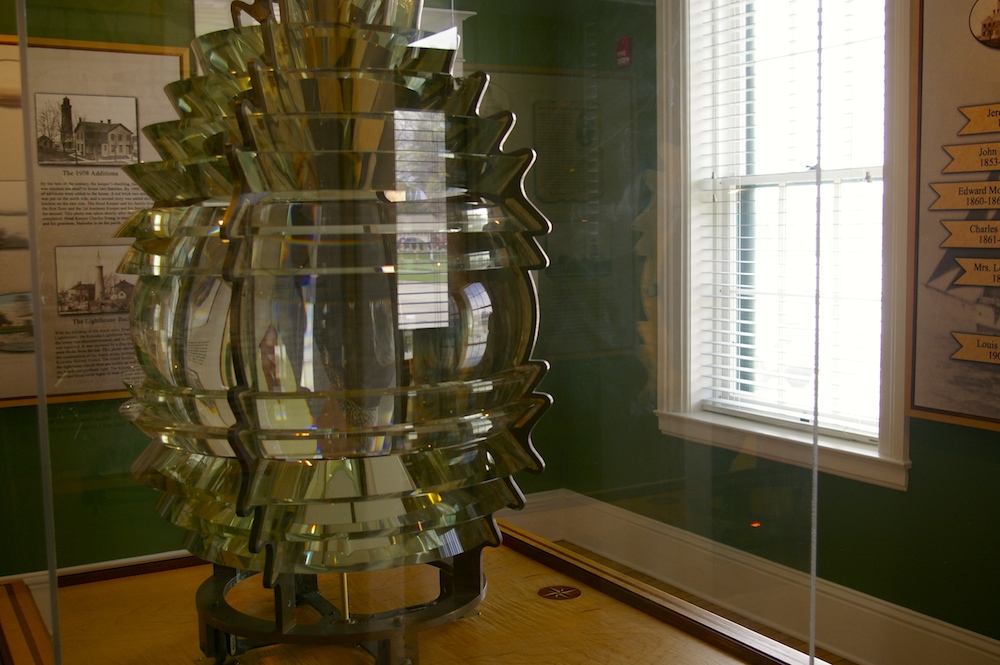 Vintage light bulb at the Southport Lighthouse in Kenosha, Wisconsin