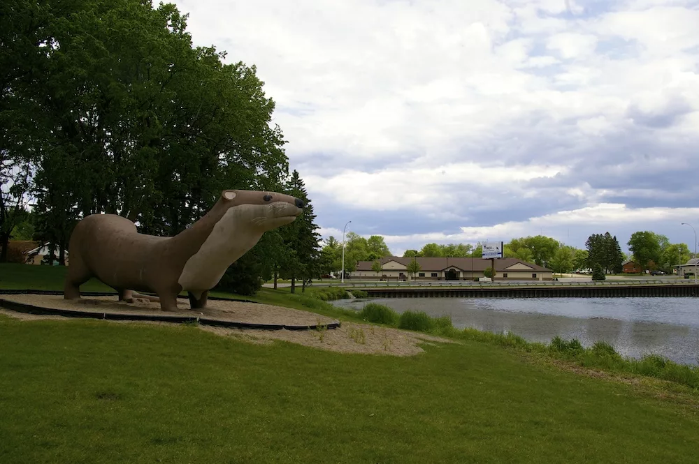 Otto the World's Largest Otter in Fergus Falls, Minnesota