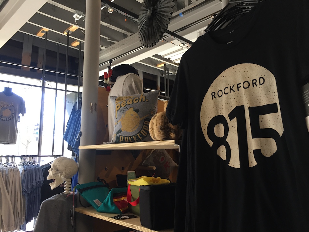 Rockford 815 T-shirt at Rockford Art Deli in Rockford, Illinois