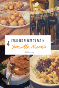 When visiting Wisconsin, there's nothing better than the classics—beer and cheese! Find four fabulous places to eat in Janesville, Wisconsin. #Wisconsin #FoodieFinds