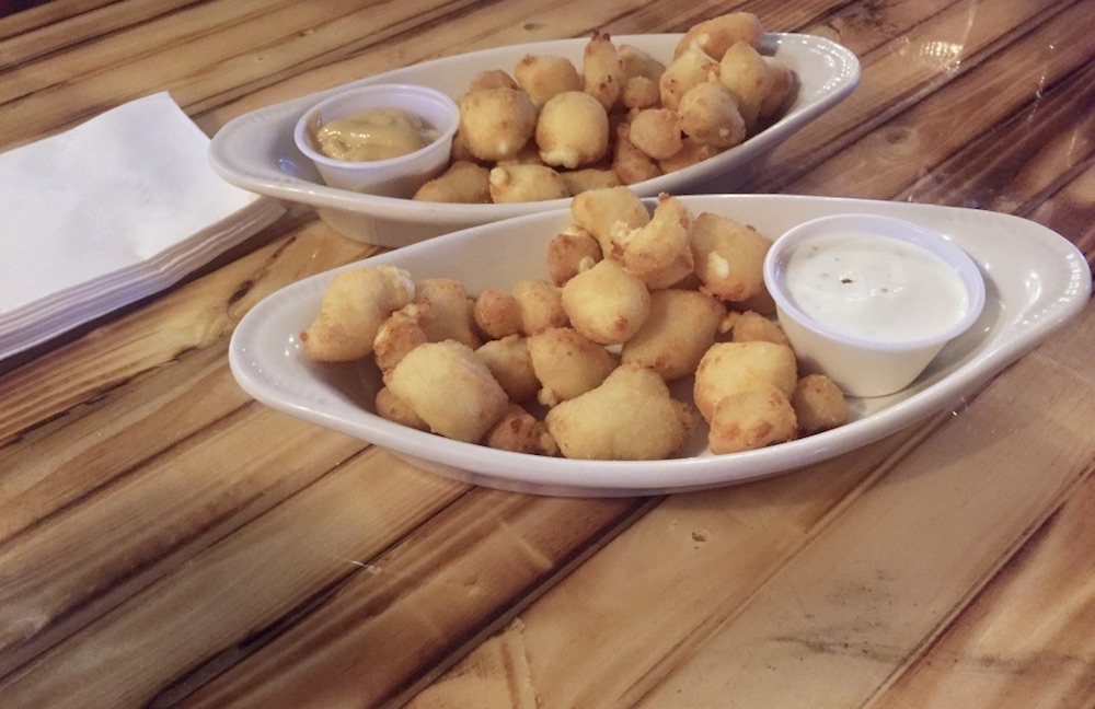 Two orders of cheese curds at The Looking Glass in Janesville, Wisconsin