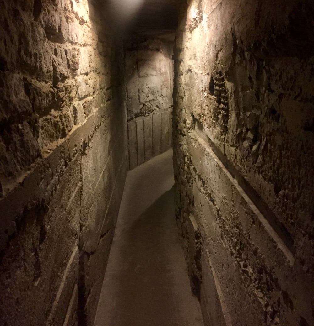 Underground tunnel that was part of the Underground Railroad at Milton House Museum near Janesville, Wisconsin