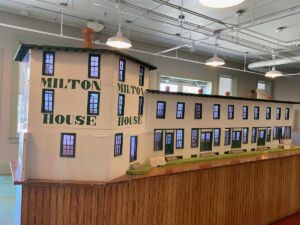 Model of the Milton House at the Milton House Museum in Milton, Wisconsin
