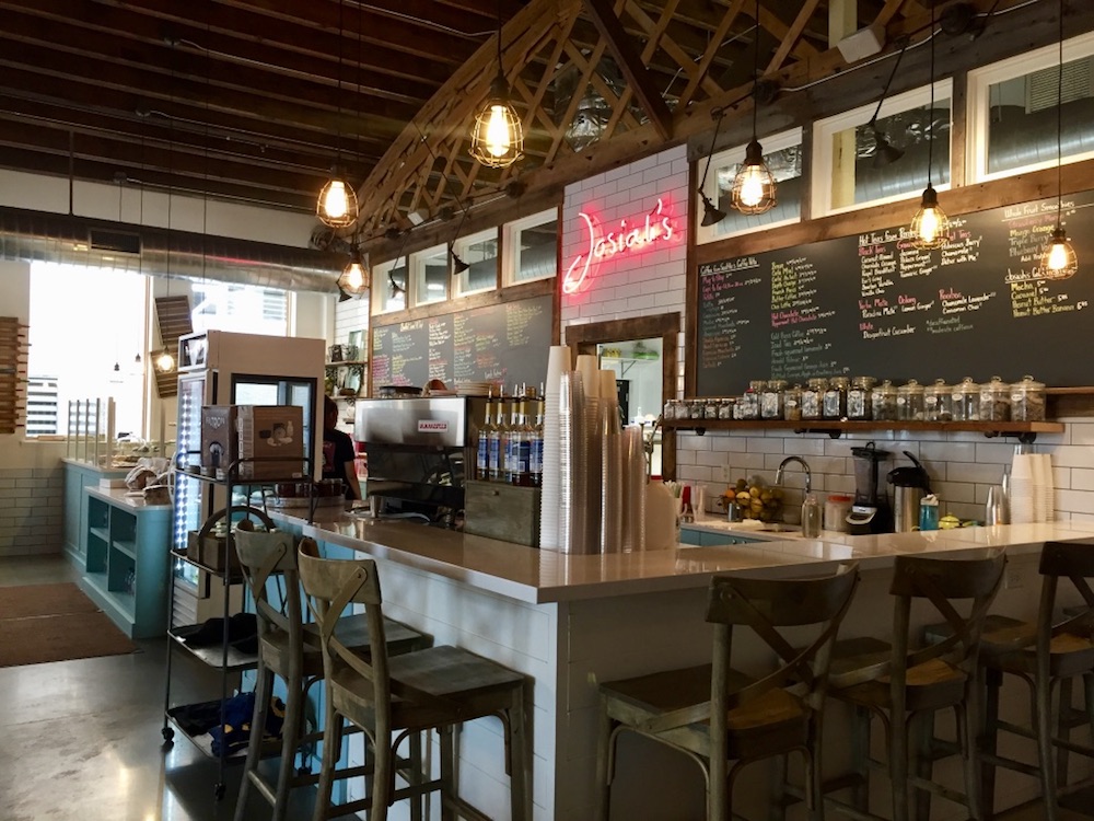Coffee counter at Josiah's Coffeehouse in Sioux Falls, South Dakota