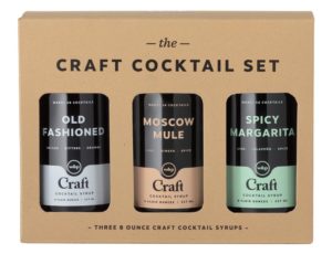 Set of three cocktail syrups