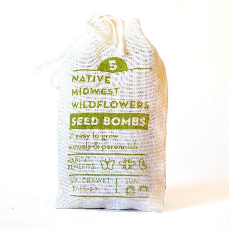 Native Midwest Wildflower Seed Bombs