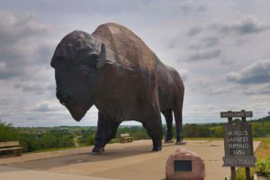 World's Largest Buffalo Statue in North Dakota