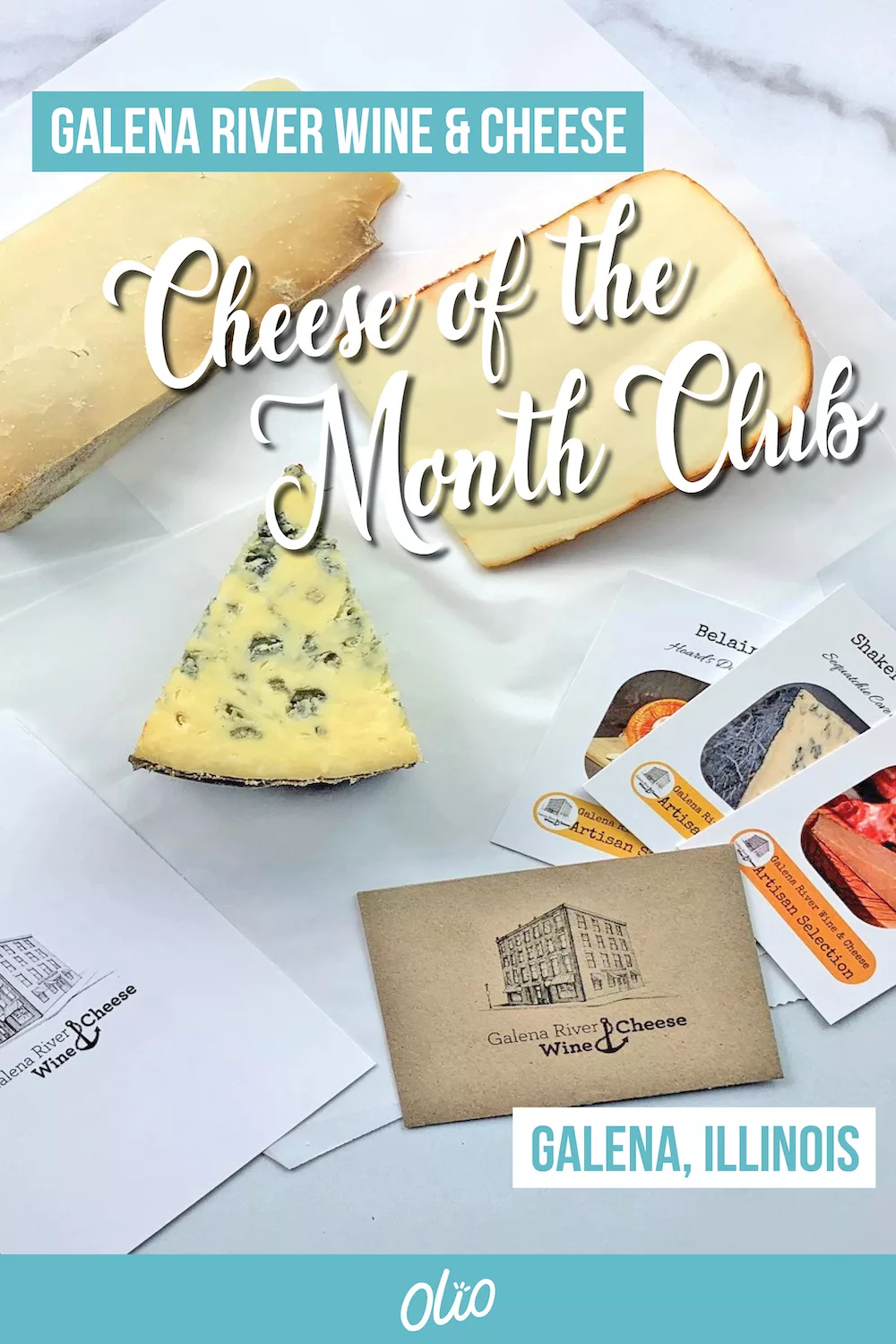 Whether you're shopping for a Midwest gift or just want to treat yourself, a Cheese of the Month Club box from Galena River Wine & Cheese is the perfect option! Enjoy hand selected cheeses from this shop in Galena, Illinois and support a small business in the process. #Midwest #Illinois #foodie