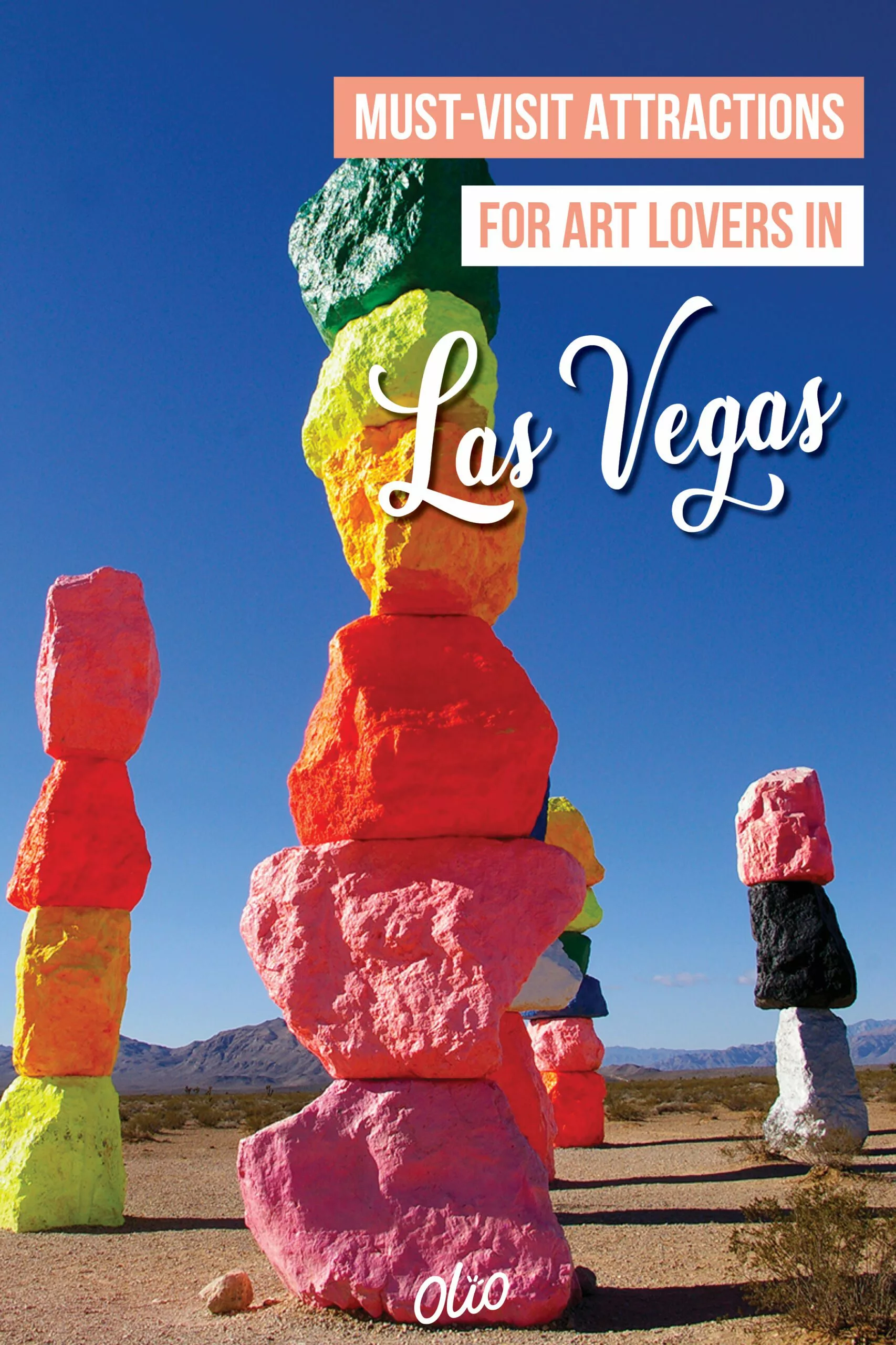 It may not be what immediately comes to mind when you think of Sin City, but there are lots places in Las Vegas for art lovers! From a museum of vintage neon signs to brightly colored installations like Seven Magic Mountains, there are lots of creative places to explore. #Art #LasVegas #Nevada