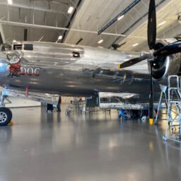 B-29 Doc at the hangar in Wichita, Kansas