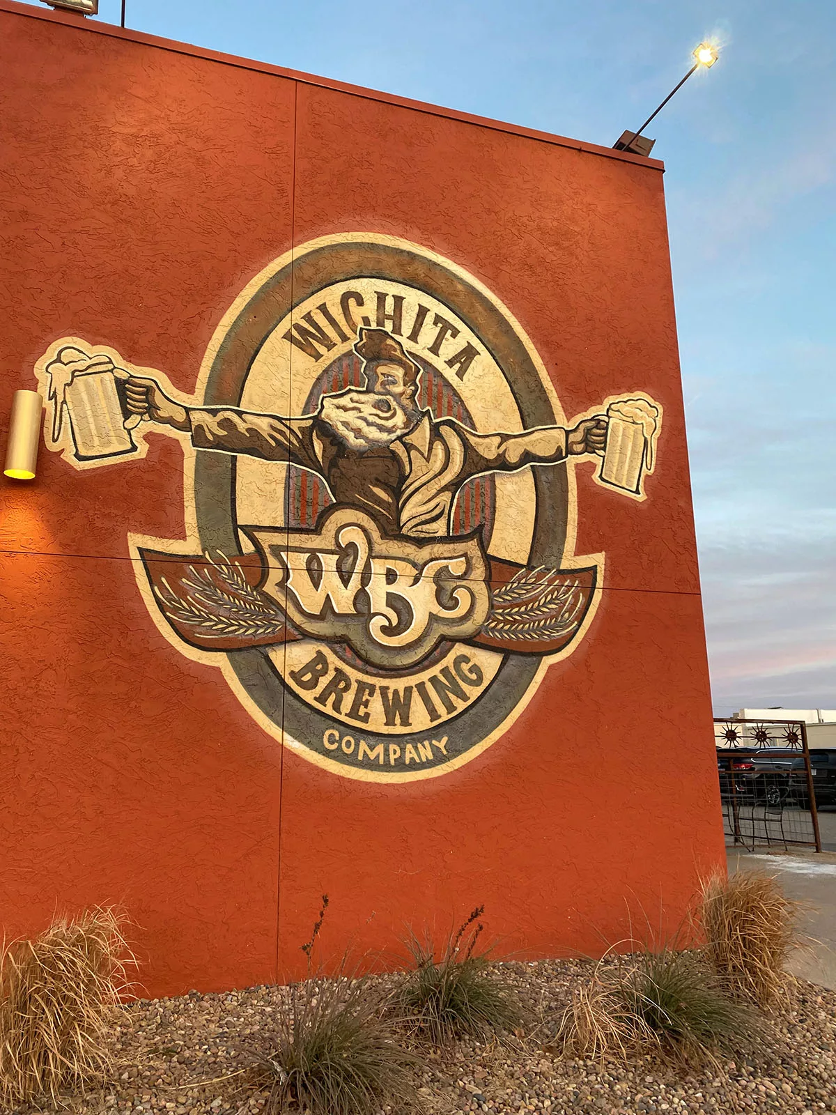 Mural outside of Wichita Brewing Company in Wichita, Kansas