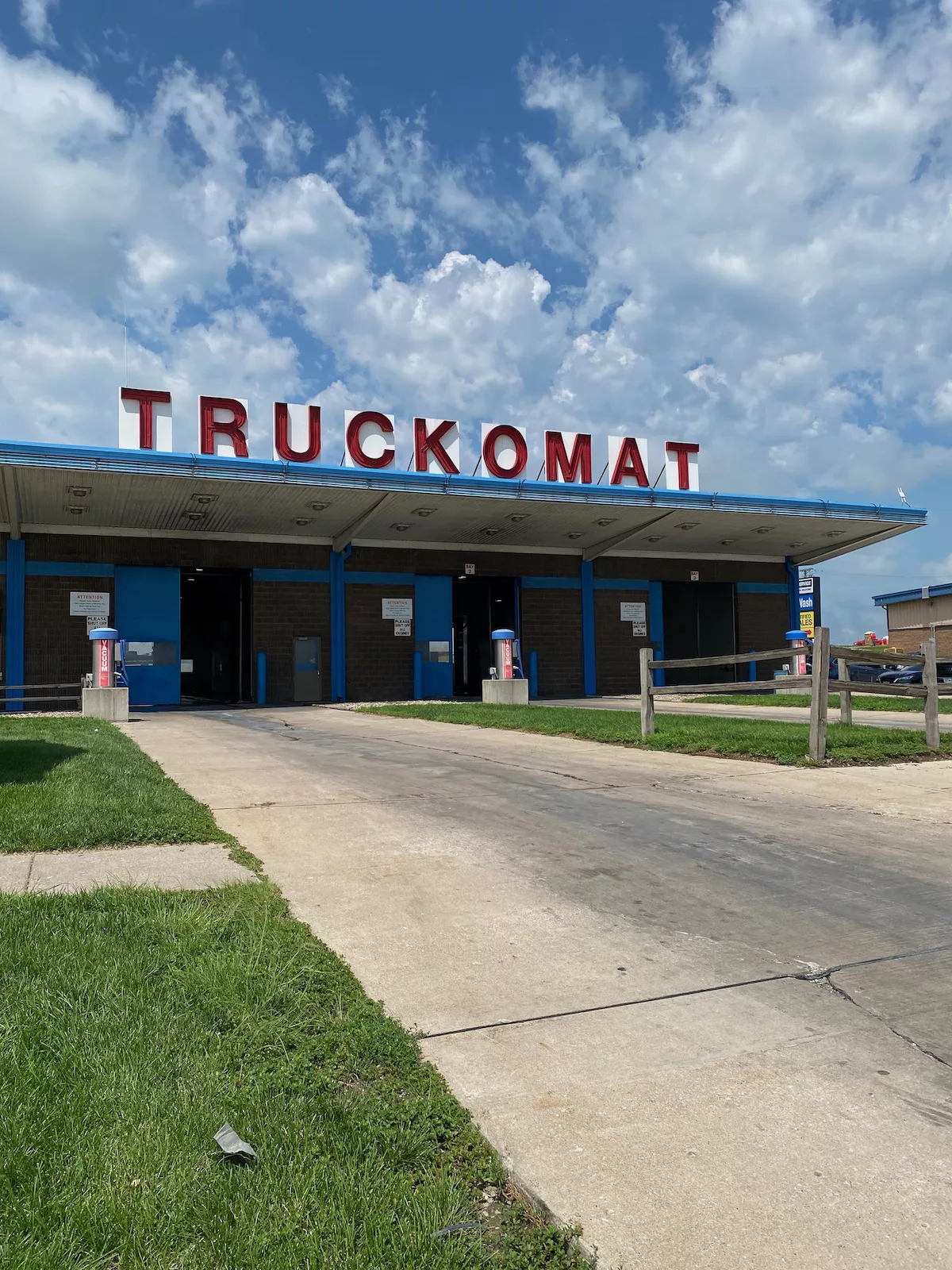 Truckomat truck wash at the World's Largest Truckstop in Walcott, Iowa