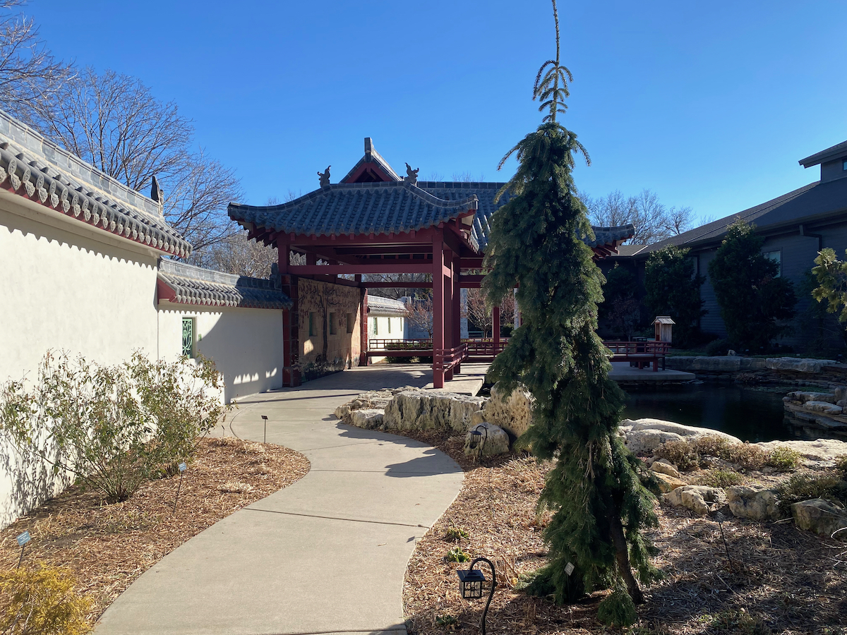 Entryway to Chinese Friendship Garden at Botanica in Wichita, Kansas