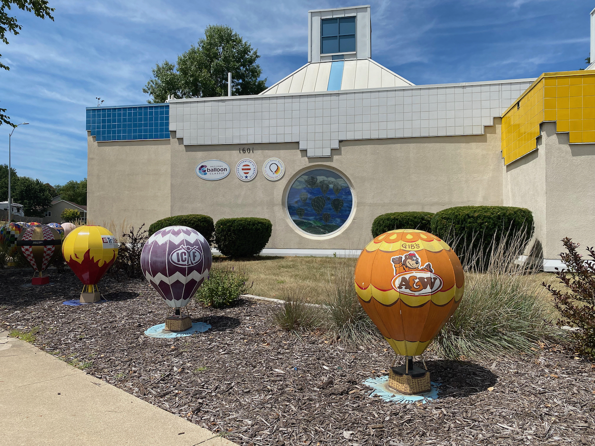 Exterior of National Balloon Museum in Indianola, Iowa
