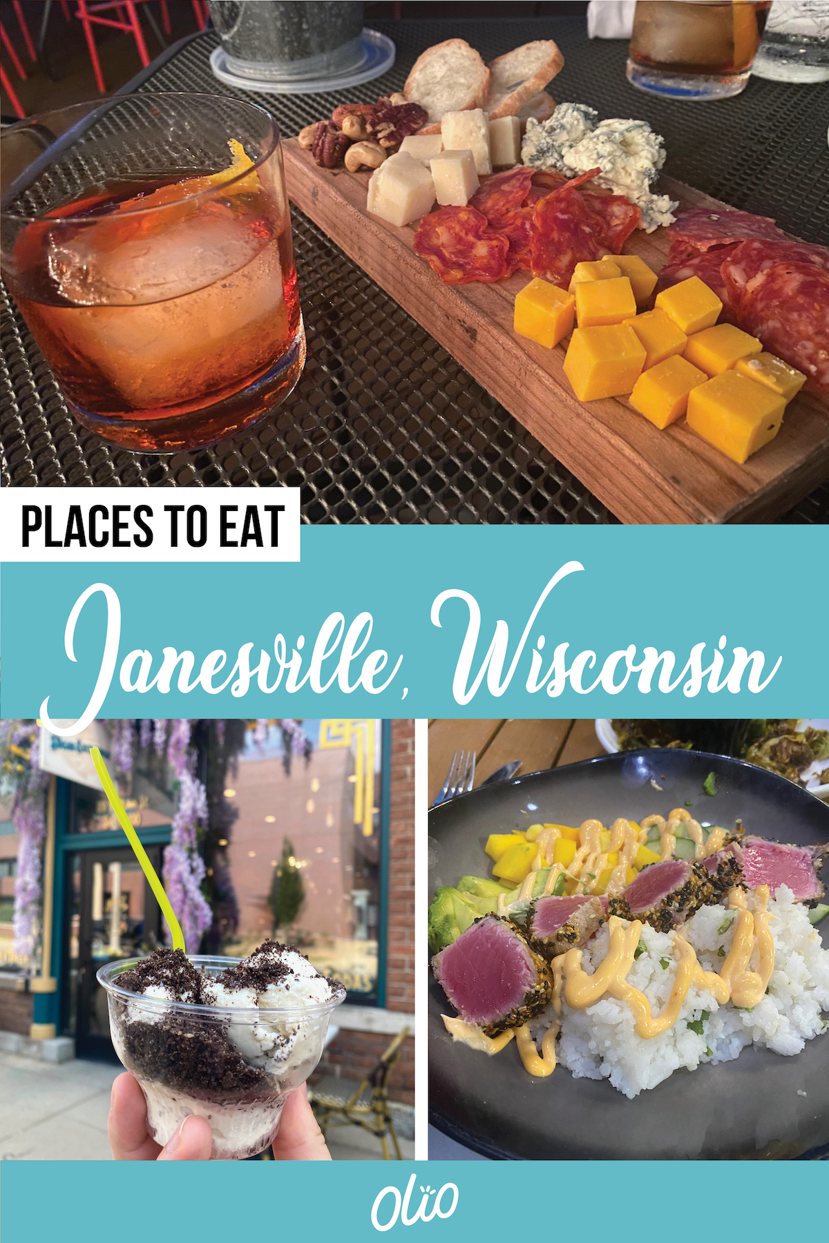 When visiting Wisconsin, there's nothing better than the classics—beer and cheese! Discover eight incredible places to eat in Janesville, Wisconsin. From classy wine bars to mouthwatering sweet shops, there are lots of delicious spots to discover in this small town. #Wisconsin #FoodieFinds