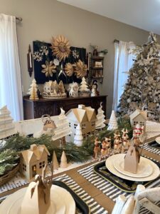 Vintage Christmas decor during the 59th Tour of Homes in Pella, Iowa