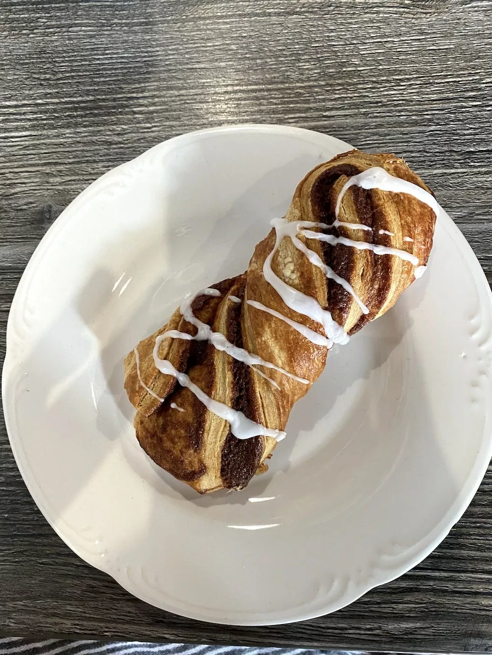 Cinnamon twist pastry from The Bakery on Broadway in Audubon, Iowa