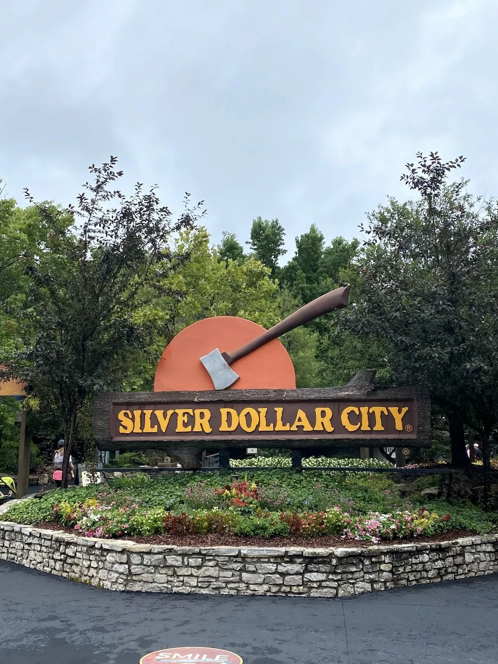Entrance sign at Silver Dollar City in Branson, Missouri