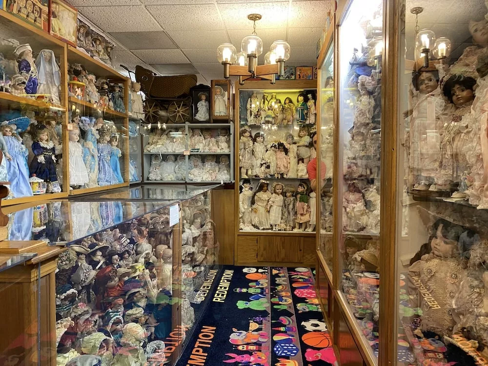 Room of dolls at the World's Largest Toy Museum in Branson, Missouri