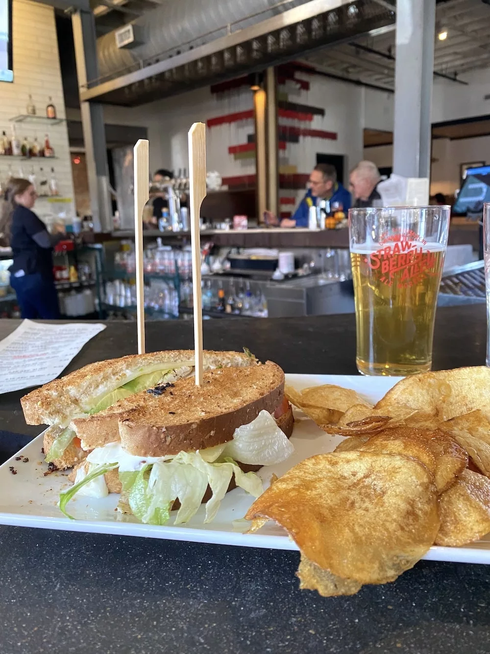 Sandwich at at Strawberry Alley Ale Works in Clarksville, Tennessee